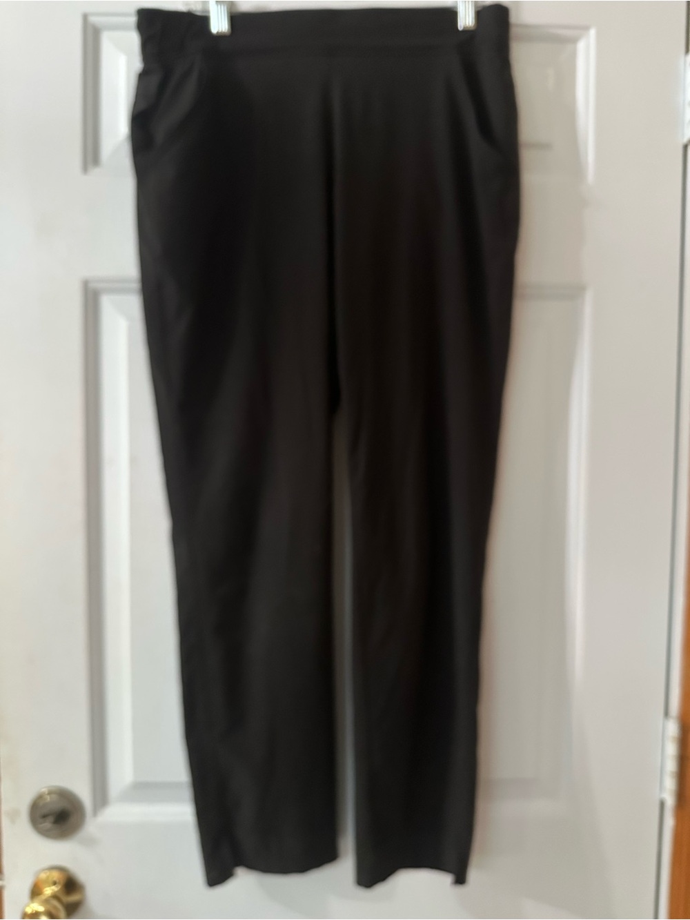 Eddie Bauer Women's Departure Ankle Pants Medium Black Pull-On Stretch Hiking - Picture 5 of 16